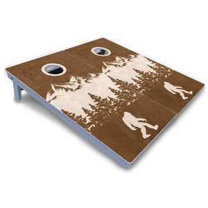 Bigfoot Mountain Scene Cornhole Boards - All Weather Series Cornhole Solutions