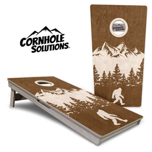 Bigfoot Mtn Scene Cornhole Boards - Professional Tournament Series Cornhole Solutions