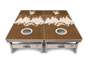 Bigfoot Mtn Scene Cornhole Boards - Professional Tournament Series Cornhole Solutions