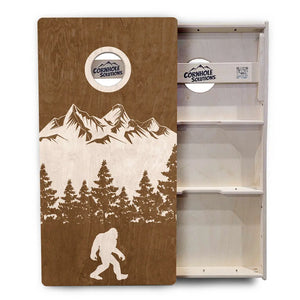 Bigfoot Mtn Scene Cornhole Boards - Professional Tournament Series Cornhole Solutions