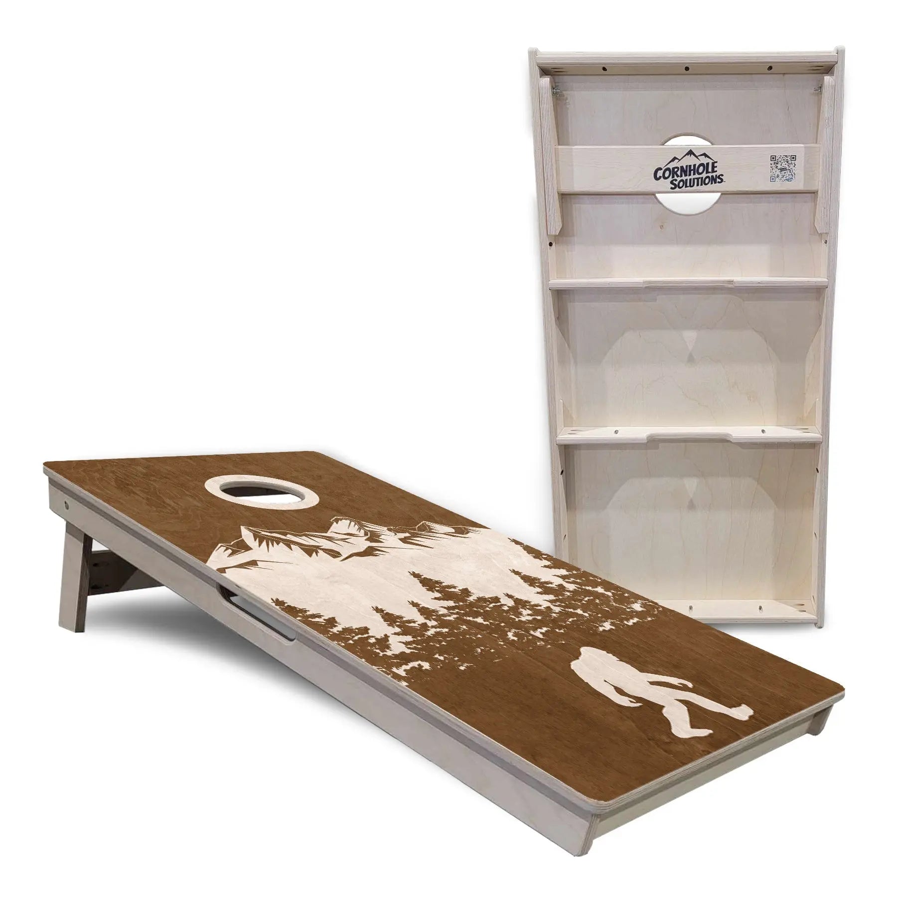 Bigfoot Mtn Scene Cornhole Boards - Professional Tournament Series Cornhole Solutions