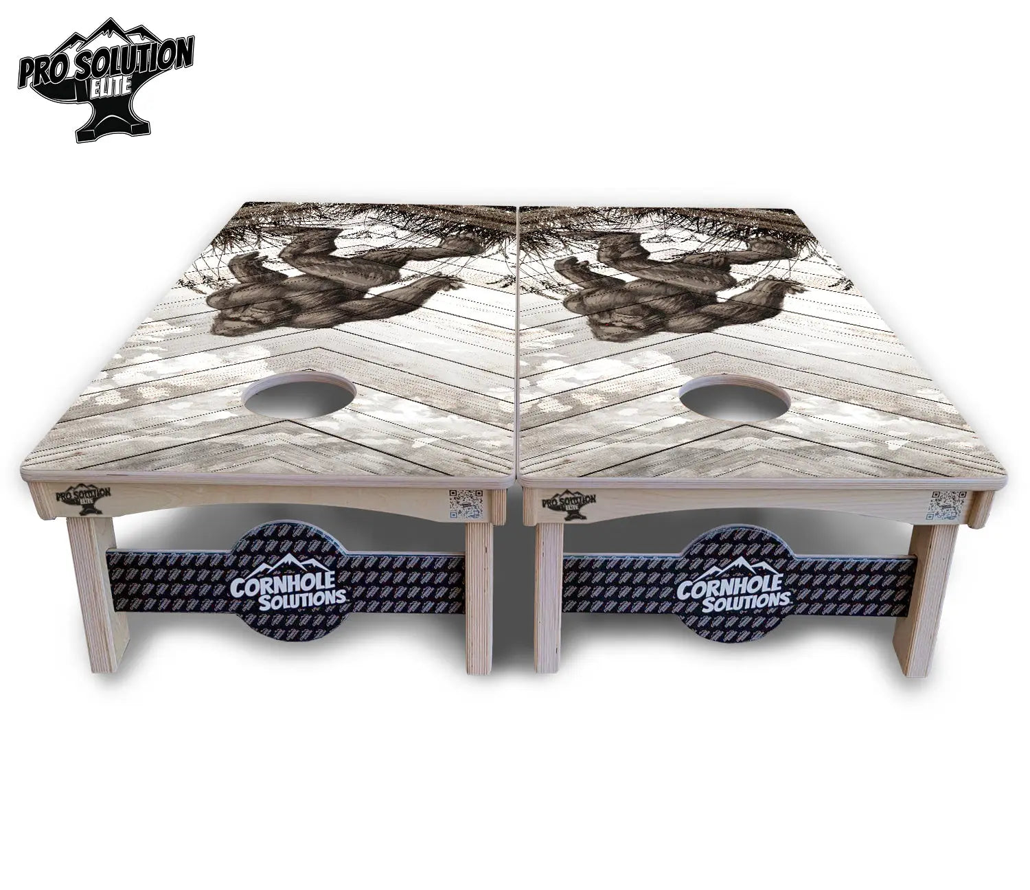 Bigfoot Whitewash Cornhole Boards - Pro Solution Elite Series Cornhole Solutions