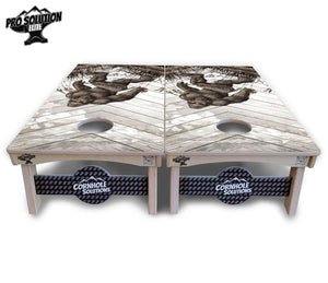 Bigfoot Whitewash Cornhole Boards - Pro Solution Elite Series Cornhole Solutions