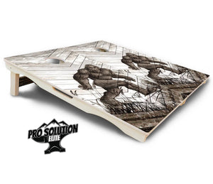 Bigfoot Whitewash Cornhole Boards - Pro Solution Elite Series Cornhole Solutions