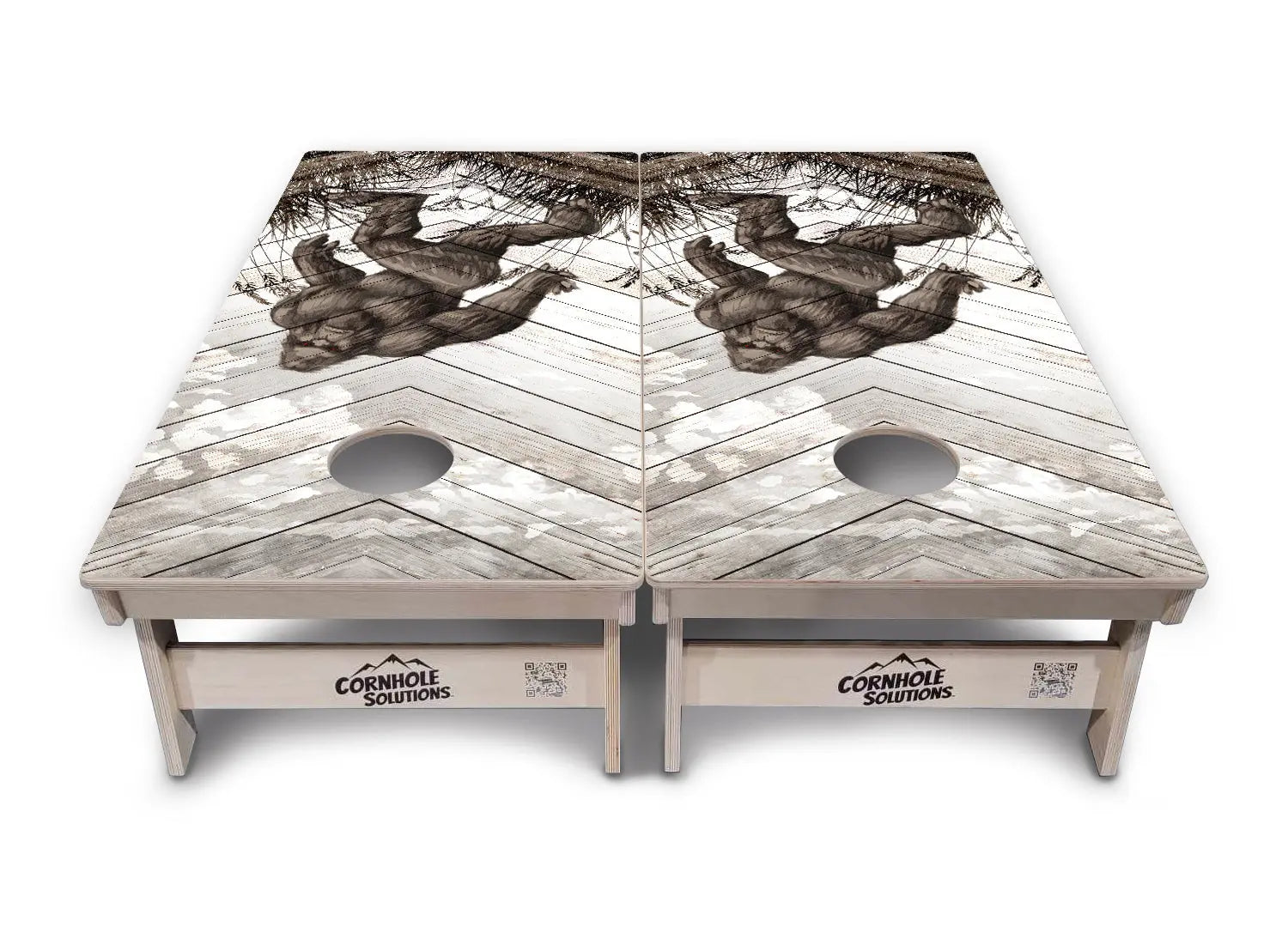 Bigfoot Whitewash Cornhole Boards - Professional Tournament Series