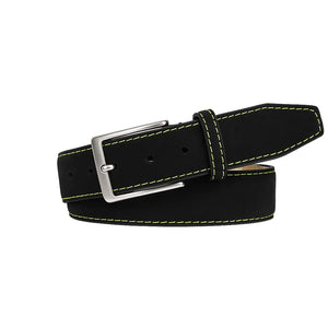 Black Suede Leather Belt