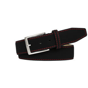 Black Suede Leather Belt