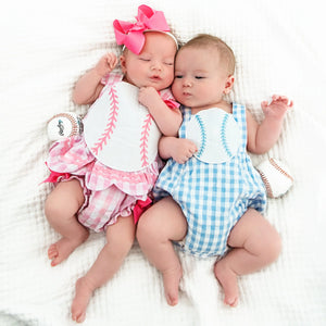 Blue Baseball Sunsuit Seven Lantern Lane