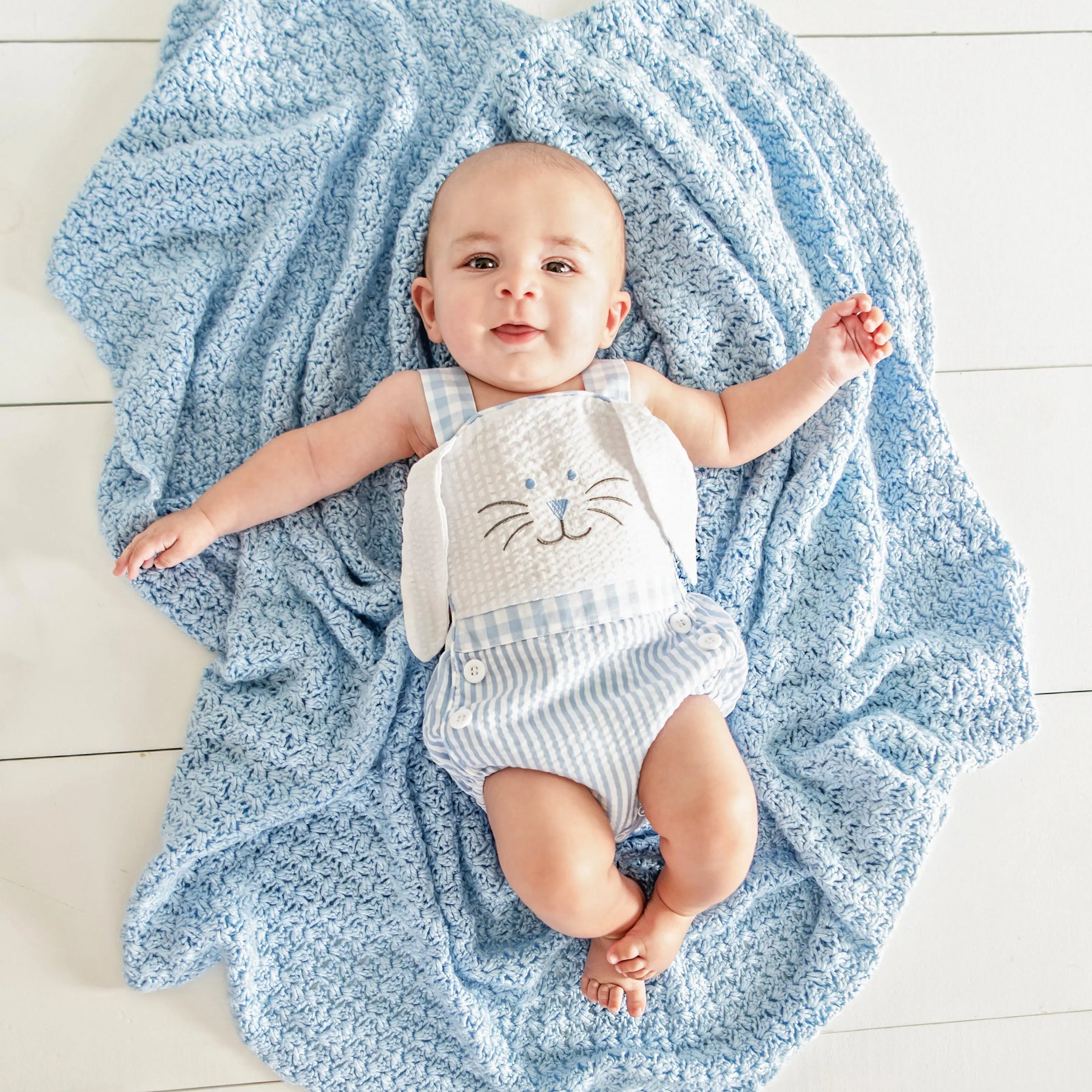Blue Bunny Sunsuit Seven Lantern Lane