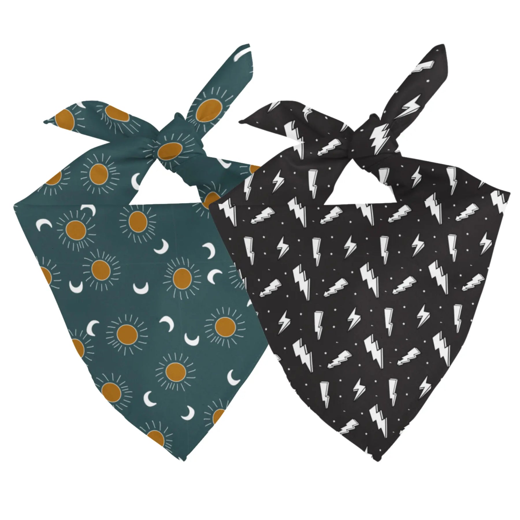 Blue Moon & Lightning Dog Bandana Dog Bandana Co.
