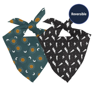 Blue Moon & Lightning Dog Bandana Dog Bandana Co.