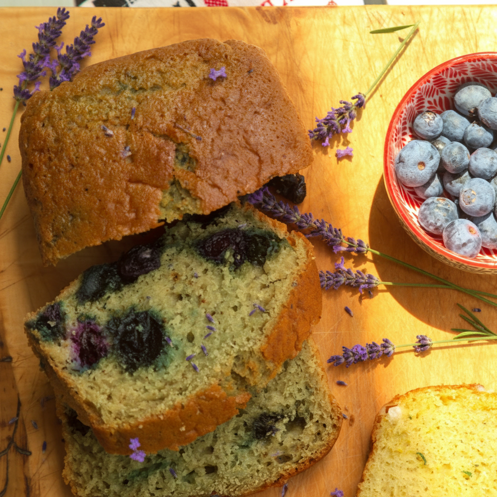 Blueberry & Lavender Bud Cake