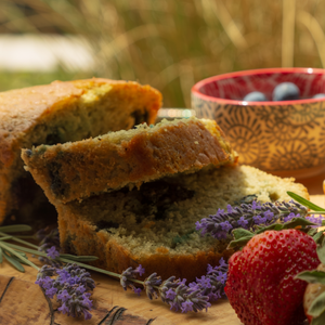 Blueberry & Lavender Bud Cake - Vegan