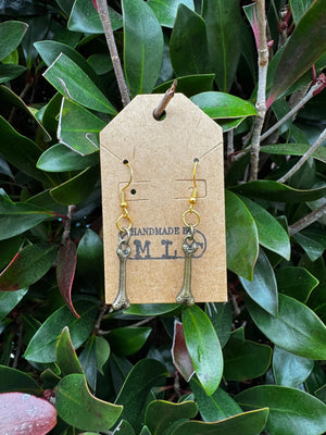 Bone & Brass Earring Collection Mushroom Lady Co