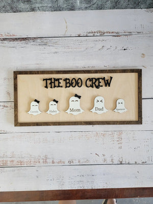 Boo Family Ghost  Sign EverLee Creations