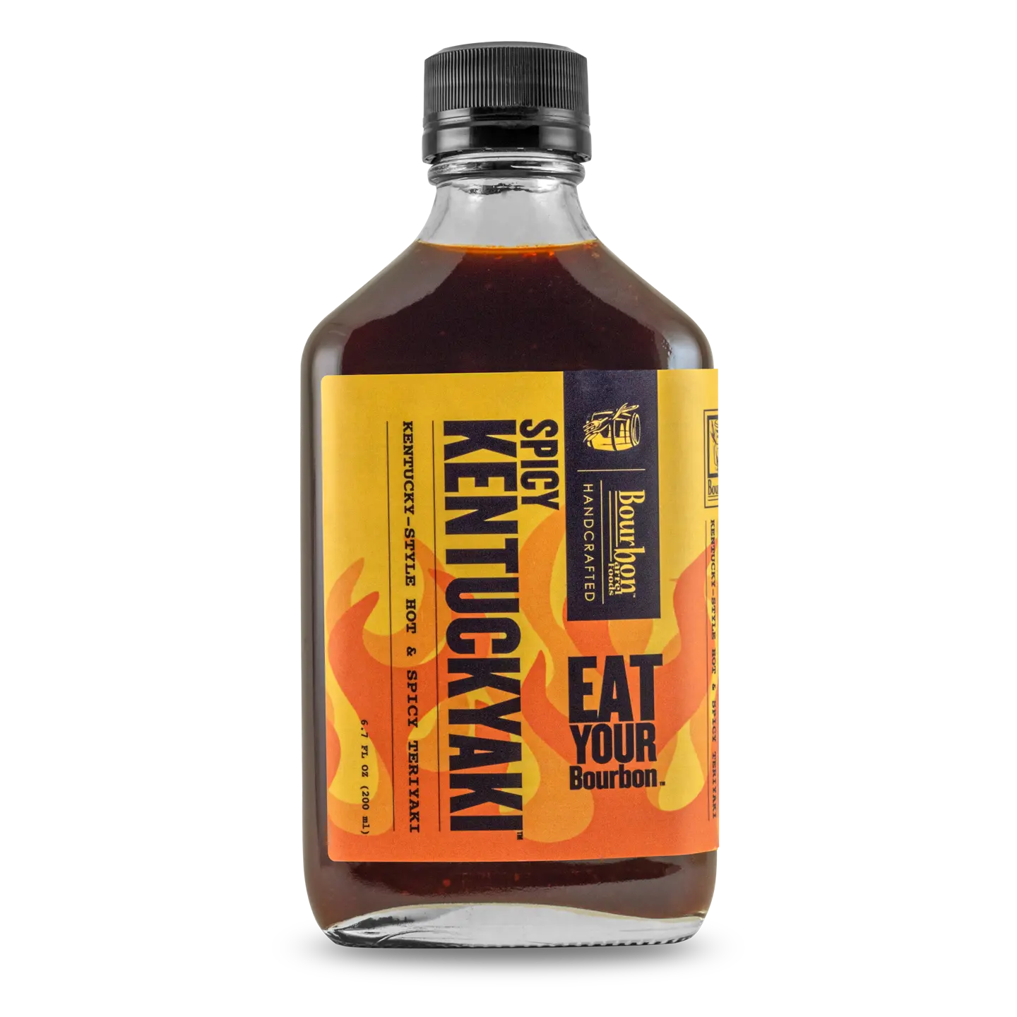 Hot and Spicy Kentuckyaki sauce bottle from Bourbon Barrel Foods