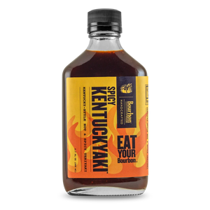 Hot and Spicy Kentuckyaki sauce bottle from Bourbon Barrel Foods