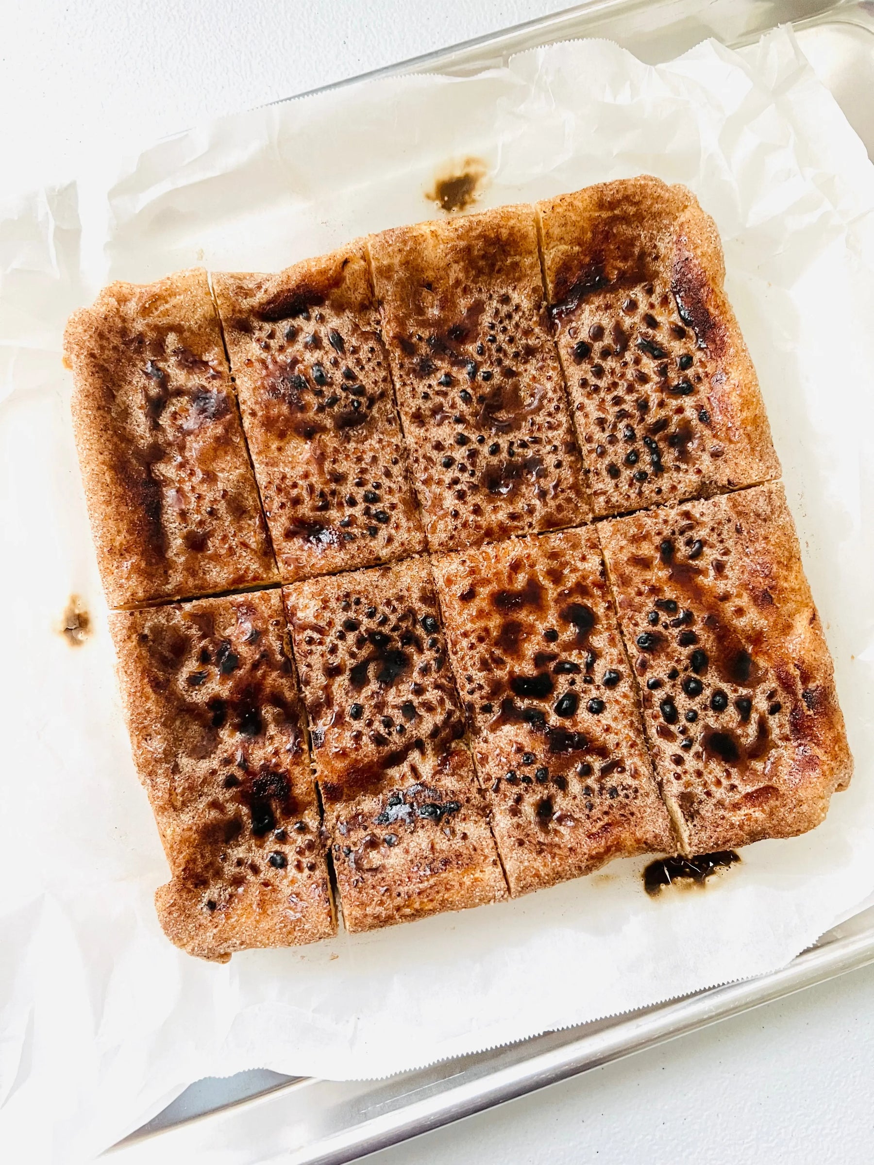 Bourbon Brûlée Snickerdoodle Blondies Let's Get Baked Artisan Desserts