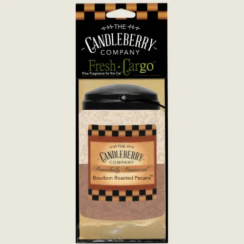 Bourbon Roasted Pecans™- "Fresh Cargo"®, Scent for the Car (2-PACK) (Collective) The Candleberry® Candle Company