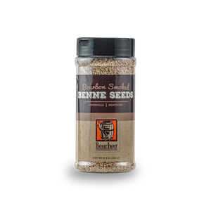 Bourbon Smoked Benne Seeds shaker jar from Bourbon Barrel Foods