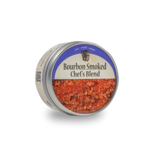Bourbon Smoked Chef's Blend seasoning tin for grilling and everyday cooking