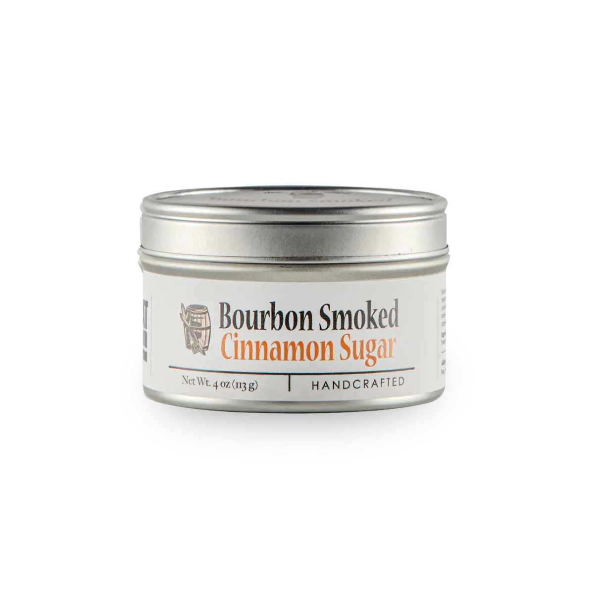 Bourbon Smoked Cinnamon Sugar tin from Bourbon Barrel Foods