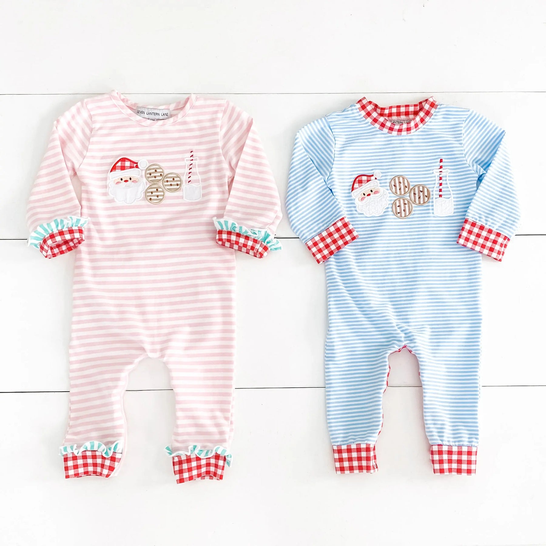 Boys Cookies For Santa Romper Seven Lantern Lane