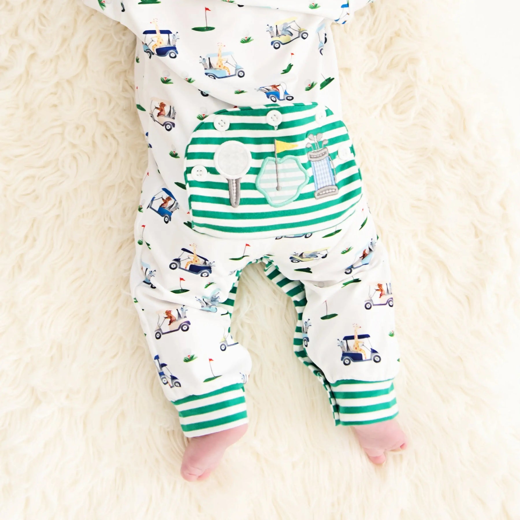 Boys Fairway Golf Romper Seven Lantern Lane