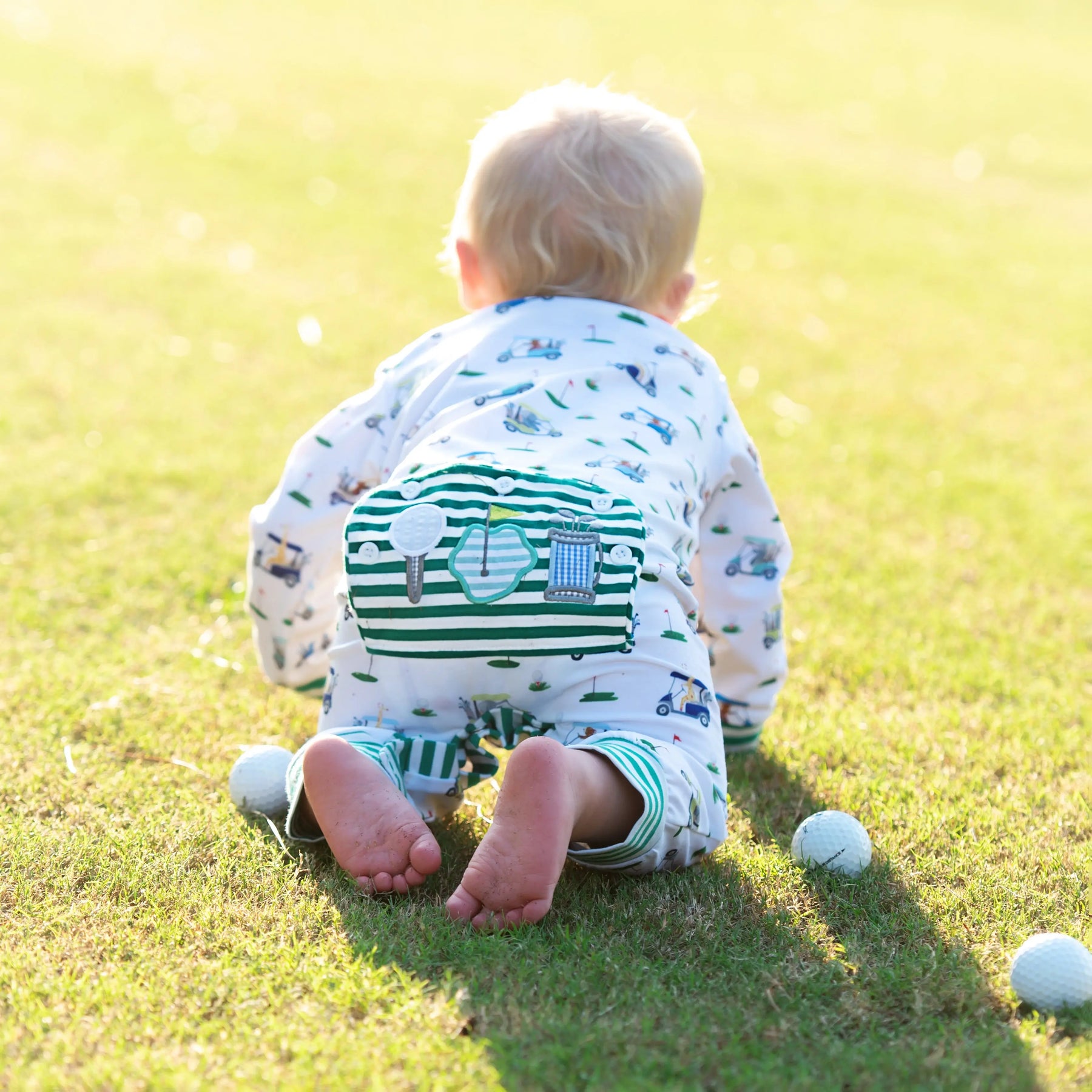 Boys Fairway Golf Romper Seven Lantern Lane