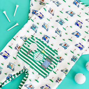 Boys Fairway Golf Romper Seven Lantern Lane