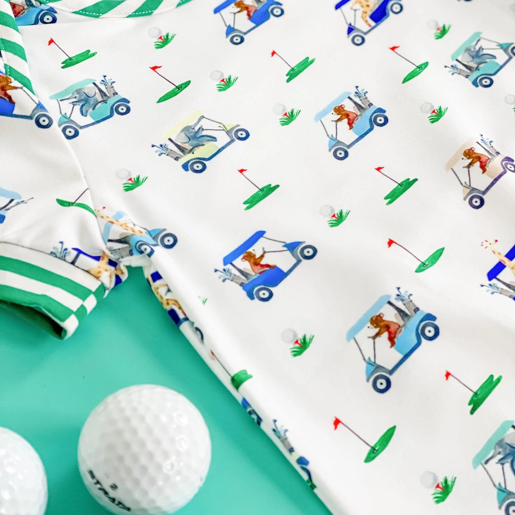 Boys Fairway Shortie Golf Romper Seven Lantern Lane