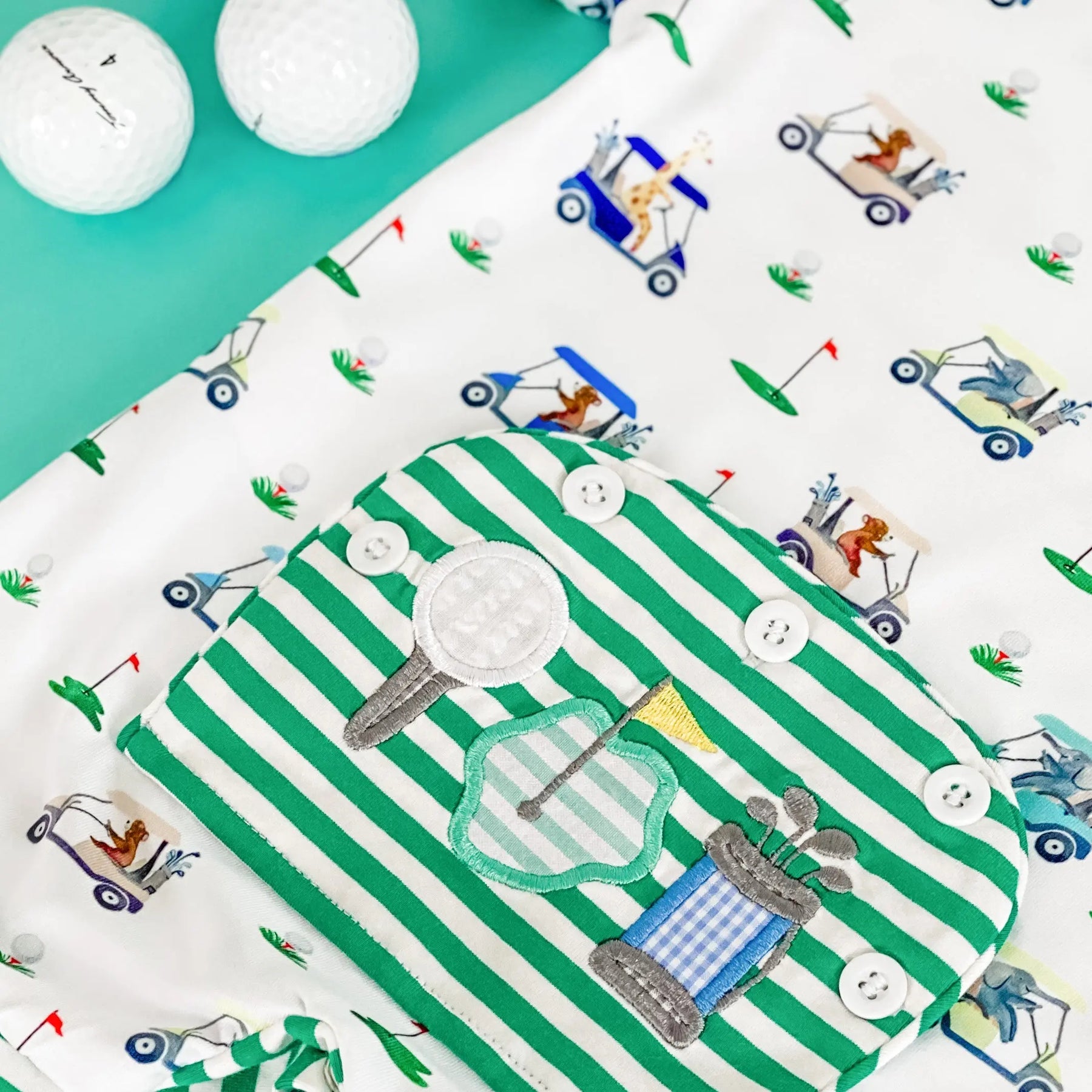 Boys Fairway Shortie Golf Romper Seven Lantern Lane