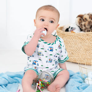 Boys Fairway Shortie Golf Romper Seven Lantern Lane