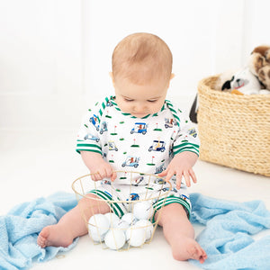 Boys Fairway Shortie Golf Romper Seven Lantern Lane