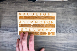 Braille Alphabet Board, Tactile Raised Dots, Made in the USA Creative Escape Rooms