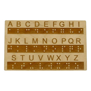 Braille Alphabet Board, Tactile Raised Dots, Made in the USA Creative Escape Rooms