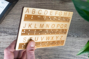 Braille Alphabet Board, Tactile Raised Dots, Made in the USA Creative Escape Rooms