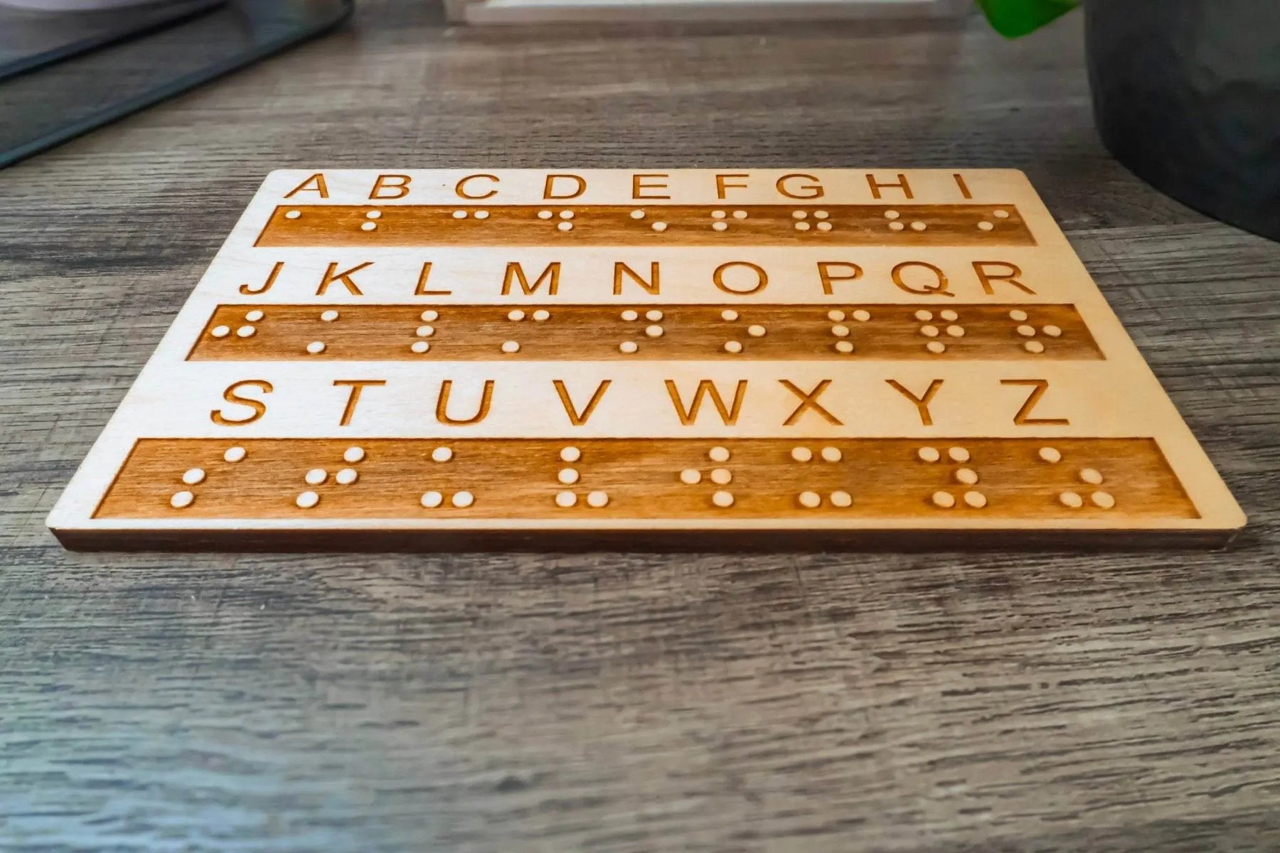 Braille Alphabet Board, Tactile Raised Dots, Made in the USA Creative Escape Rooms