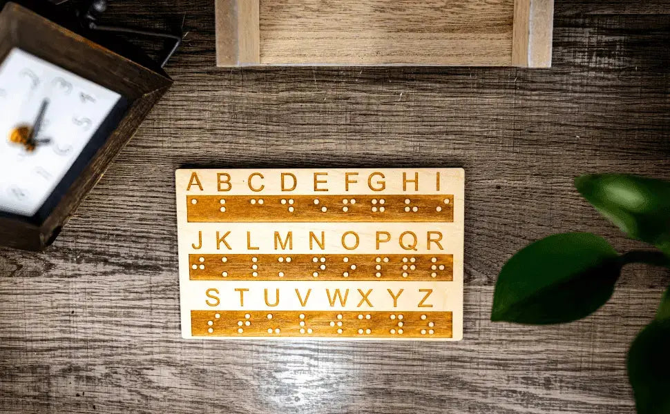 Braille Alphabet Board, Tactile Raised Dots, Made in the USA Creative Escape Rooms