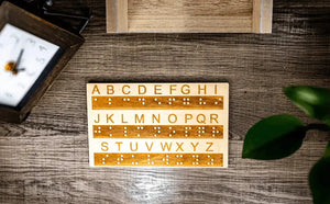 Braille Alphabet Board, Tactile Raised Dots, Made in the USA Creative Escape Rooms