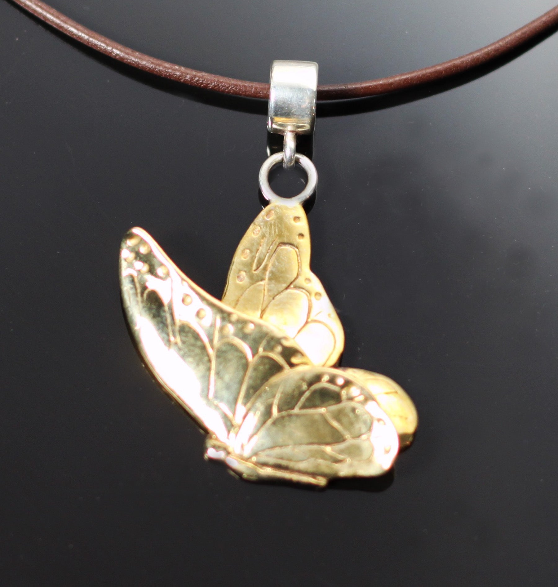 Bronze Sm Dragonfly Pendant-BRW1011