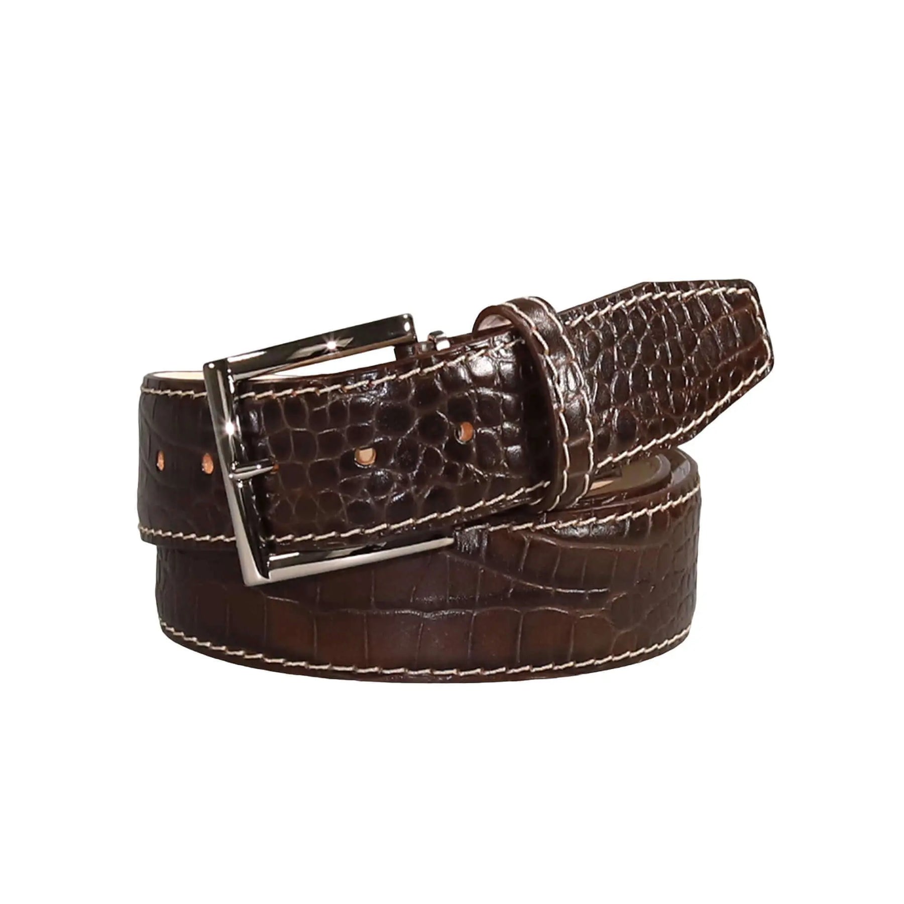 Roger Ximenez brown custom leather belt with bespoke sizing options