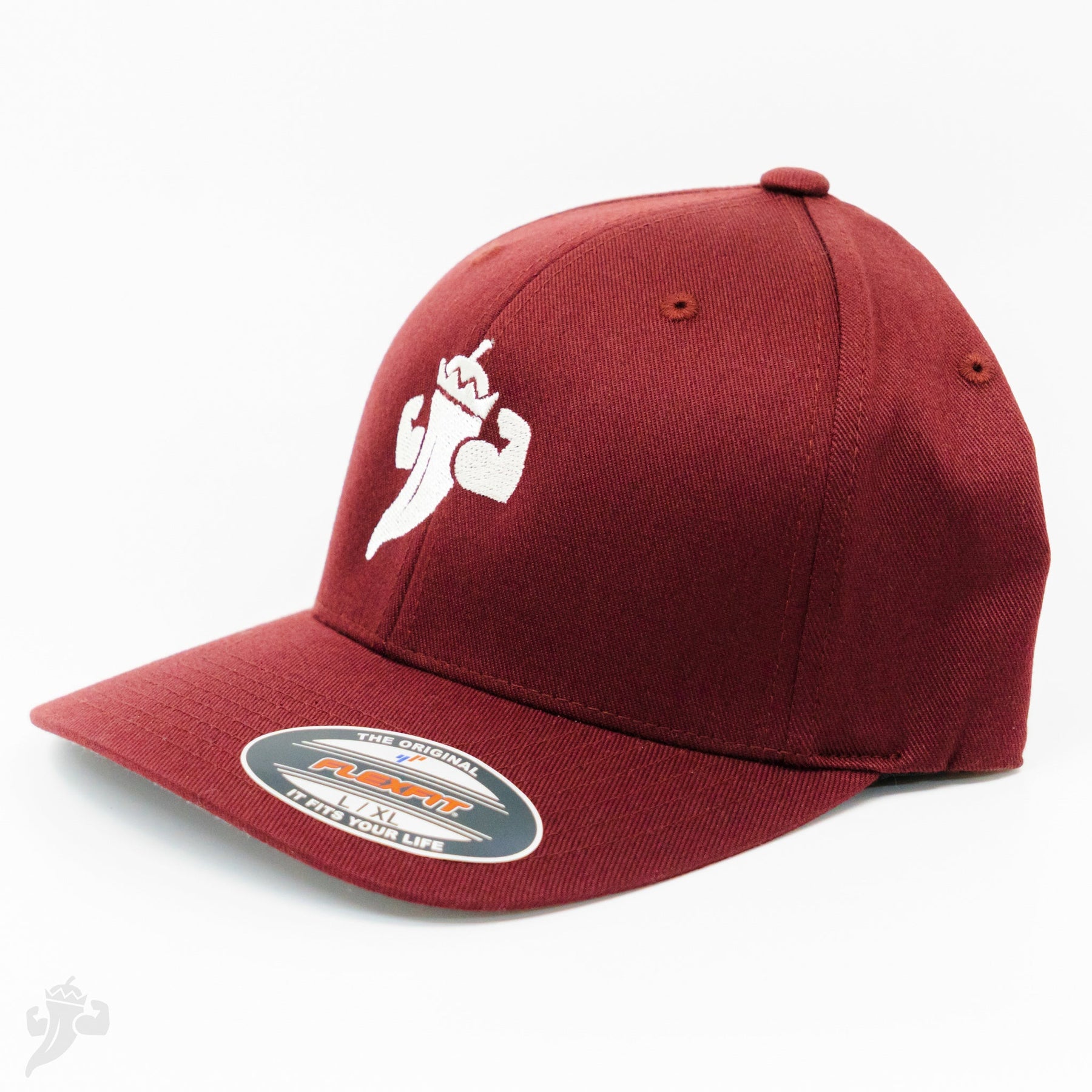 L/XL Flex Fit Burgundy Pepper Hat