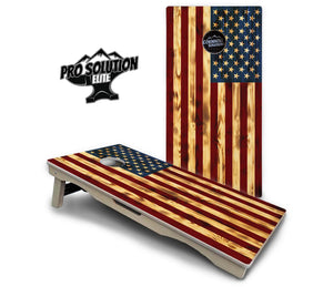 Burnt Color Flag Cornhole Boards - Pro Solution Elite Series Cornhole Solutions