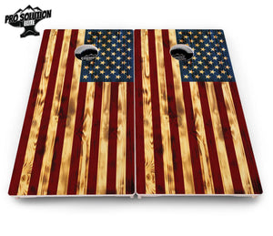 Burnt Color Flag Cornhole Boards - Pro Solution Elite Series Cornhole Solutions
