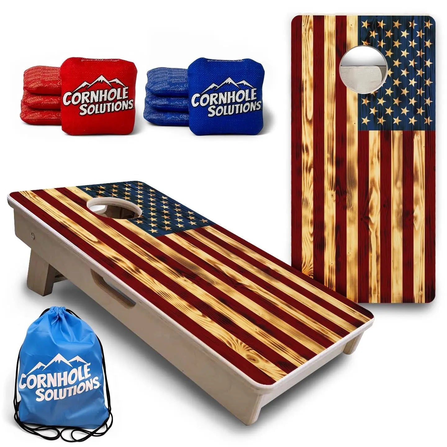 Burnt Color Flag - Mini or Vacation Cornhole Boards Cornhole Solutions