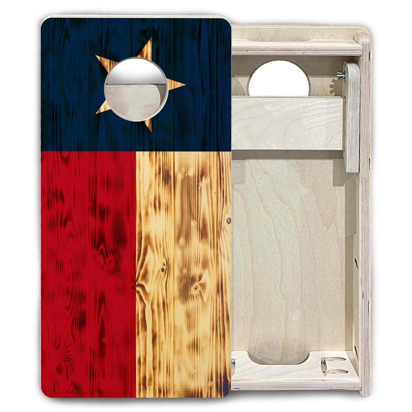 Burnt Texas Flag - Mini or Vacation Cornhole Boards Cornhole Solutions