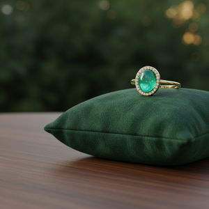Amélie - Green Agate Ring