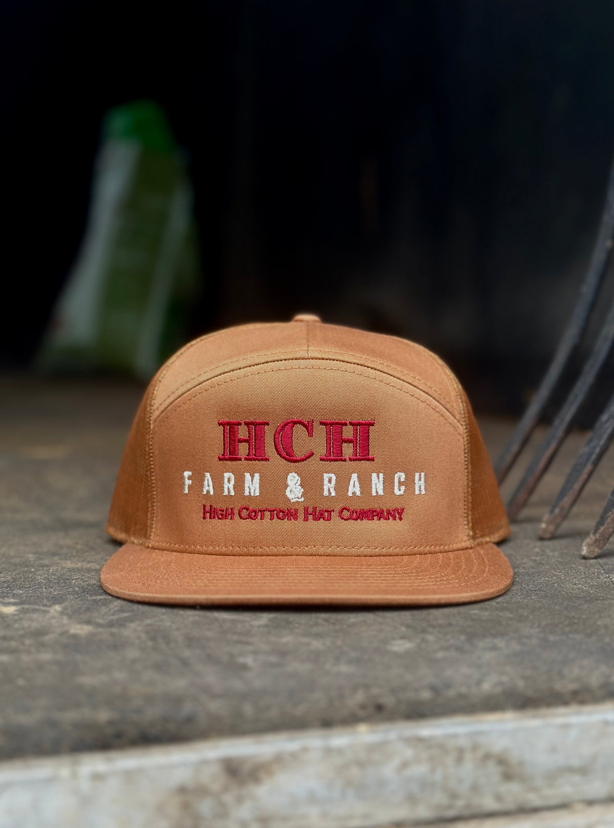 HCH Farm & Ranch 7-Panel Hat by High Cotton Hat Co in Texas