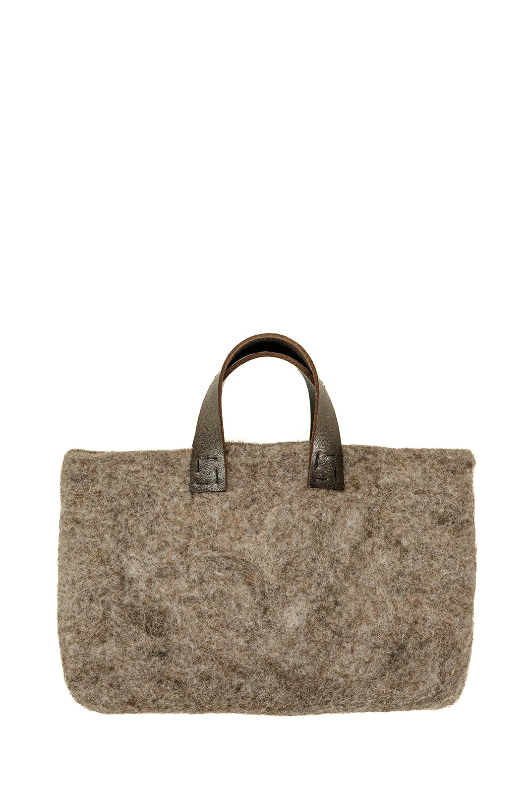 Natural Gray Petite Bag handmade wool bag by Comfy Bear Home product image 1